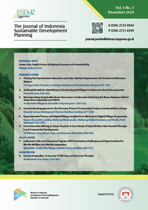 The Journal Of Indonesia Sustainable Development Planning Vol 5 No 3 ...