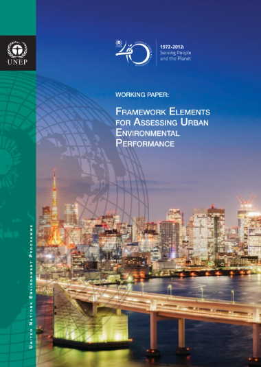 Framework elements for assessing urban environmental performance