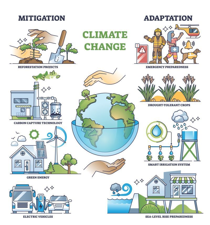 Climate change : mitigation vs adaptation