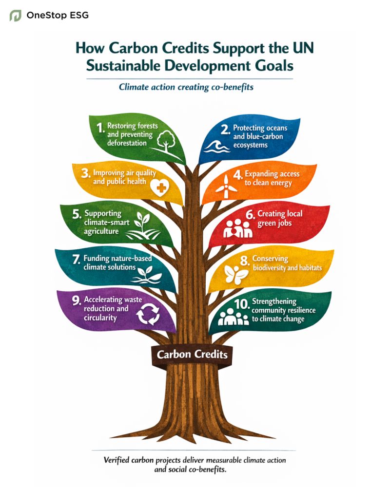 How carbon credits support the UN sustainable development goals